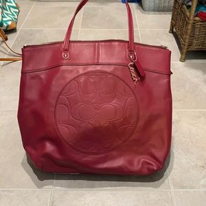 Coach maroon tote